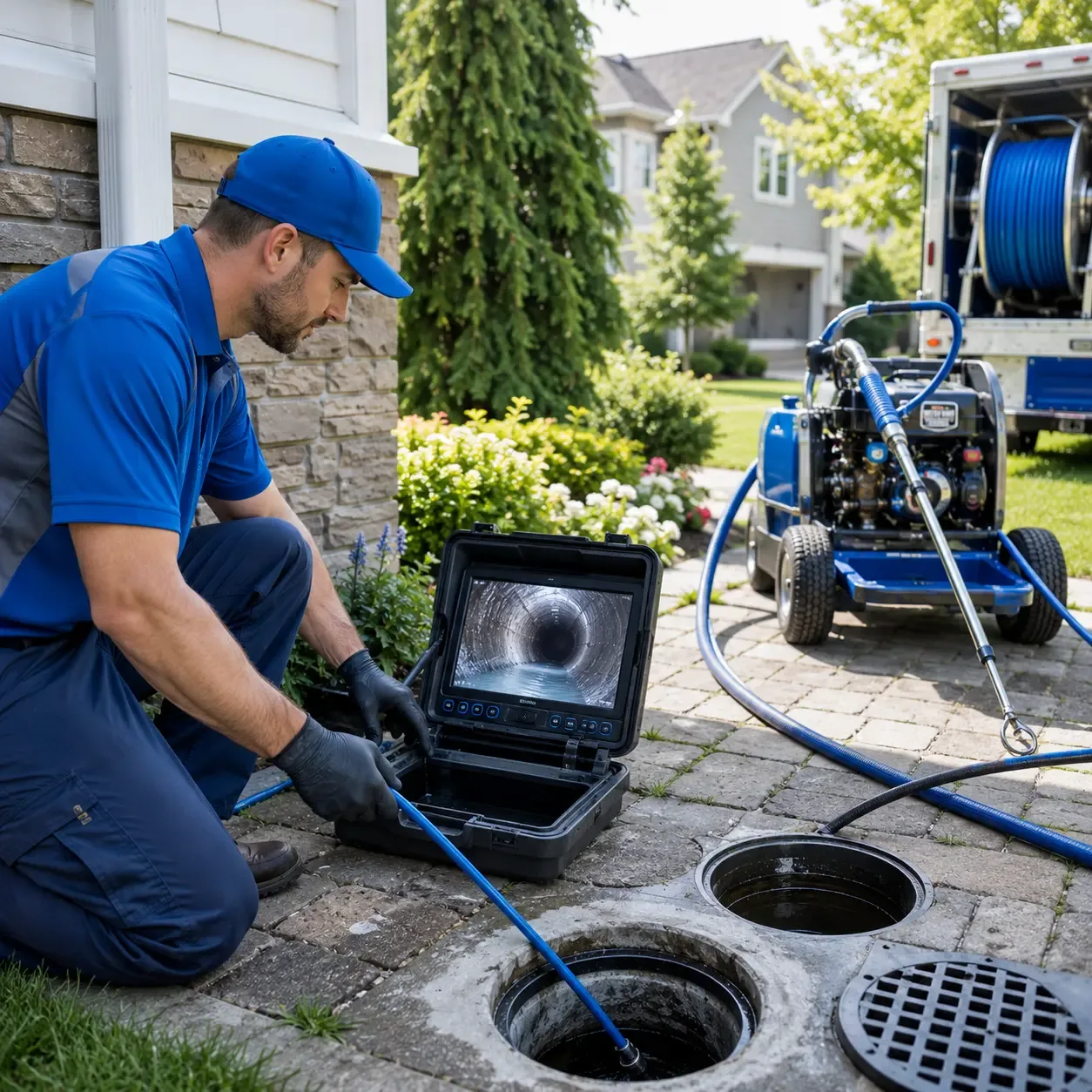 Outdoor drain cleaning professionals serving Tishomingo, OK